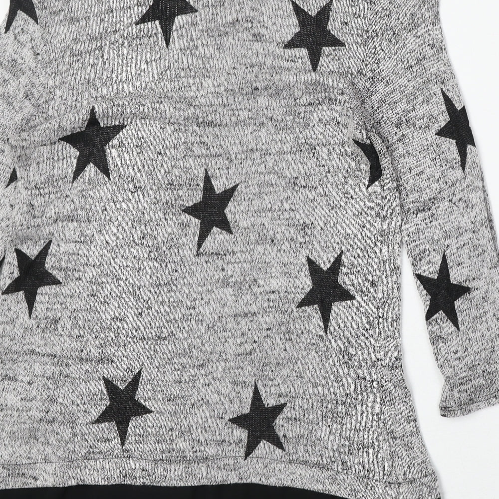 Womens UK Size M Wallis Grey Pullover Jumper