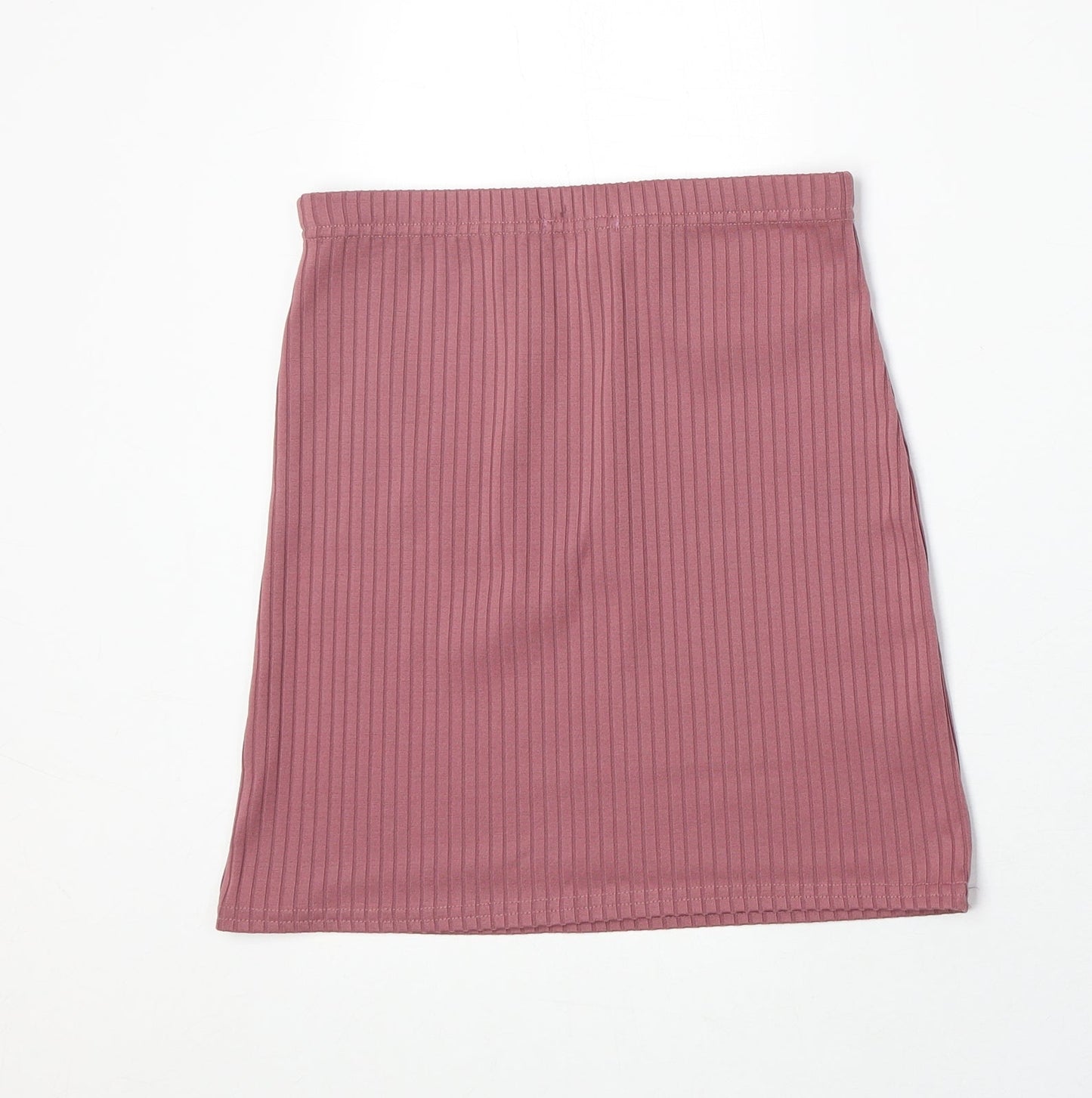 PRETTYLITTLETHING Womens Pink Polyester Bandage Skirt Size 8