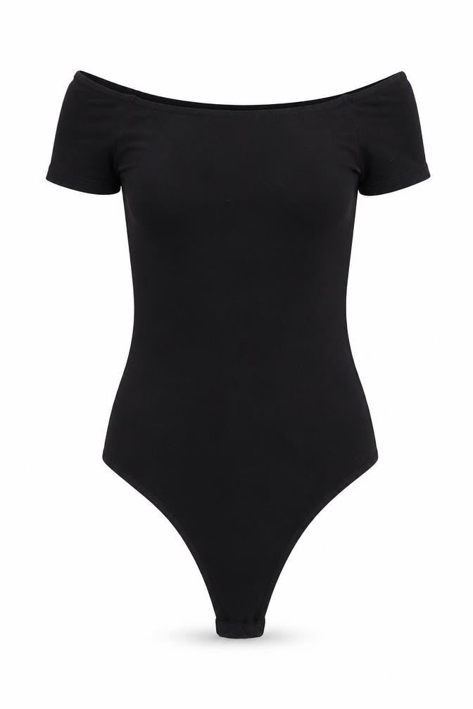 Womens UK Size 6 ASOS One-Piece Black Bodysuit