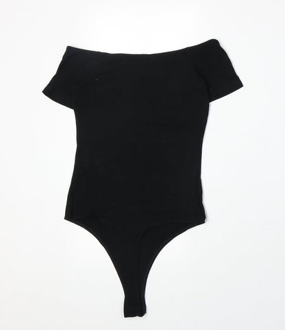 Womens UK Size 6 ASOS One-Piece Black Bodysuit