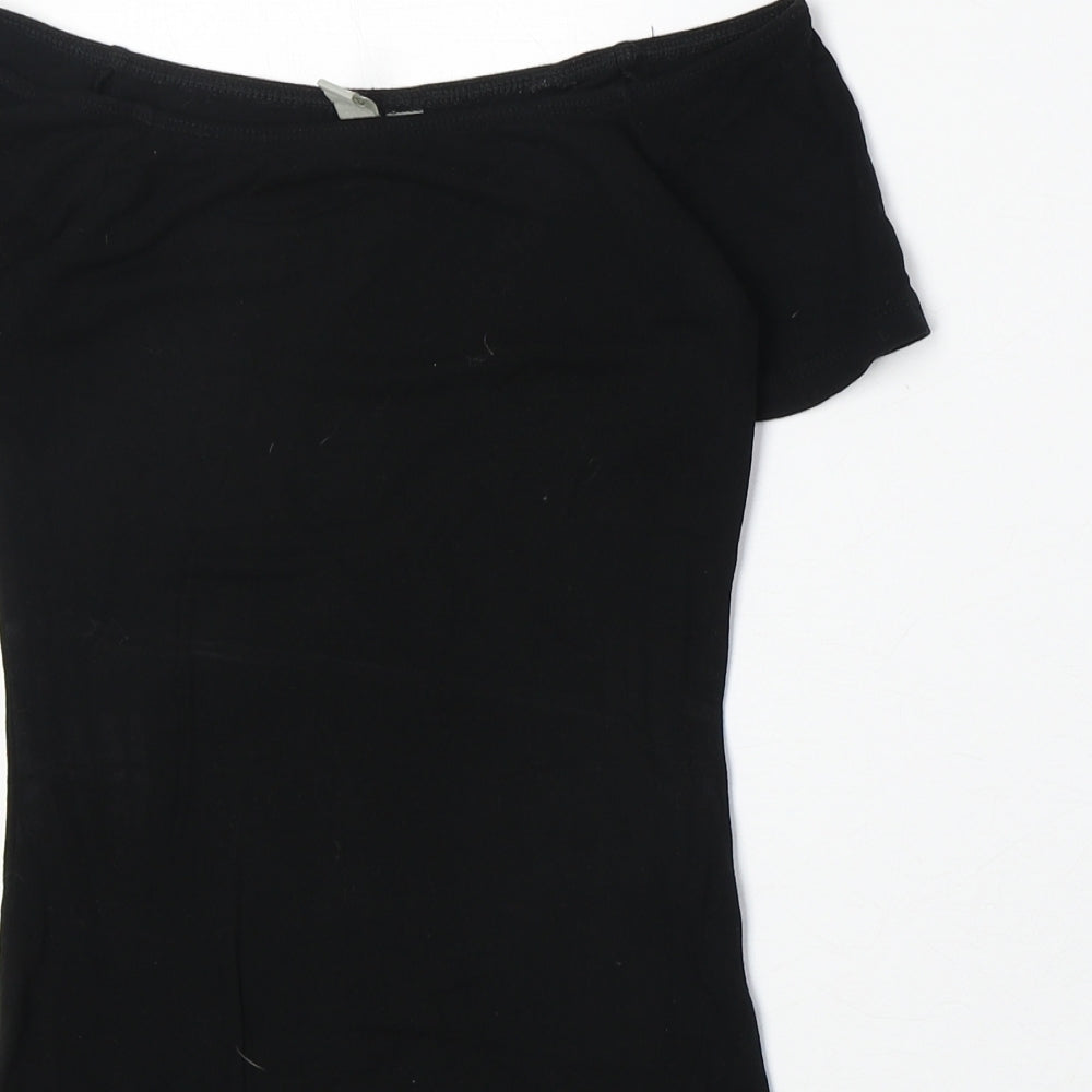 Womens UK Size 6 ASOS One-Piece Black Bodysuit