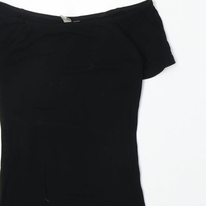 Womens UK Size 6 ASOS One-Piece Black Bodysuit