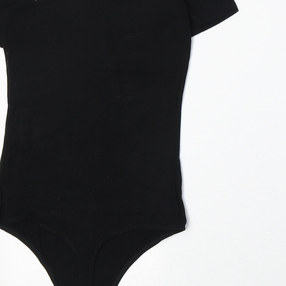 Womens UK Size 6 ASOS One-Piece Black Bodysuit