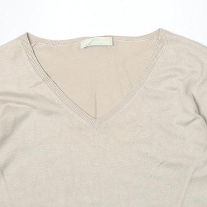 Womens UK Size 12 Marks and Spencer Beige Pullover Jumper