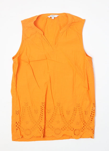 Womens UK Size 12 NEXT Orange Basic Tank