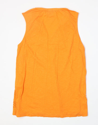 Womens UK Size 12 NEXT Orange Basic Tank