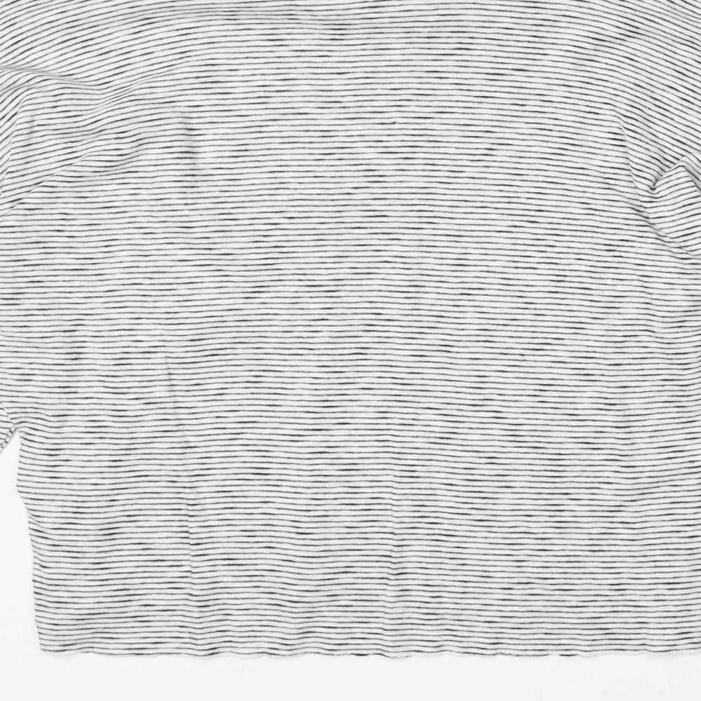 Womens UK Size 6 Topshop White Basic T-Shirt