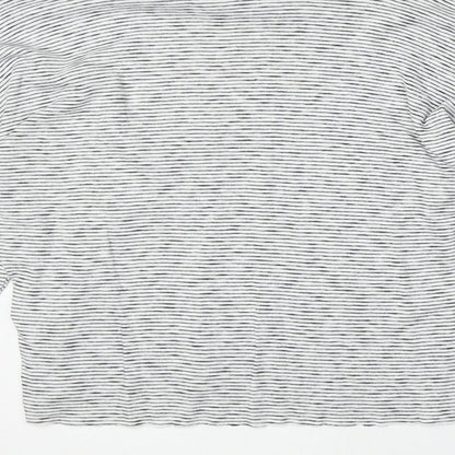 Womens UK Size 6 Topshop White Basic T-Shirt