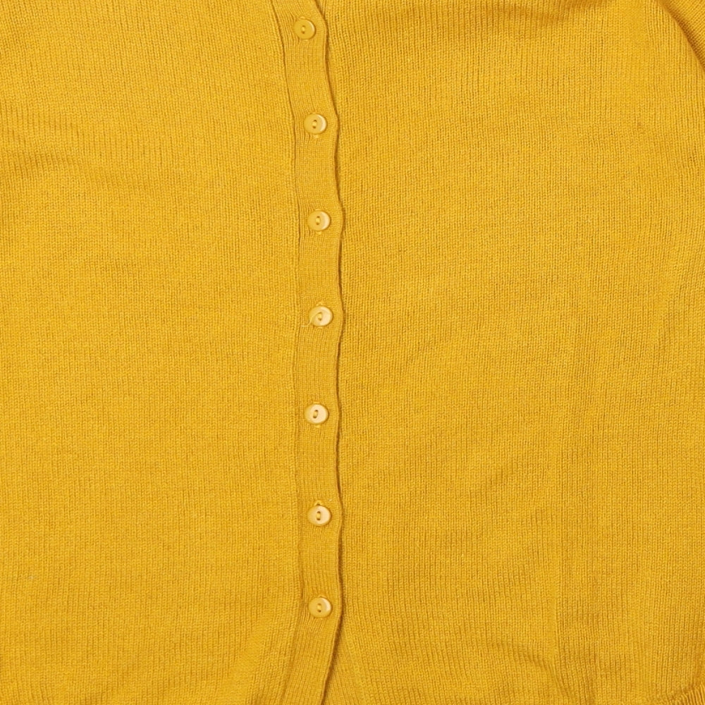 Womens UK Size 8 Miss Selfridge Yellow Pullover Jumper