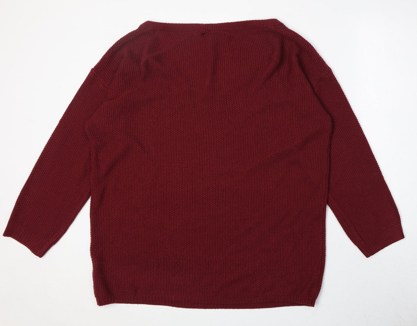 Womens UK Size XL Yoins Red Pullover Jumper
