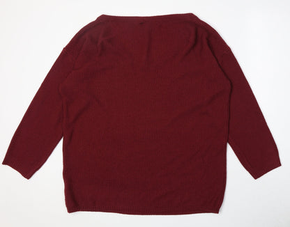 Womens UK Size XL Yoins Red Pullover Jumper