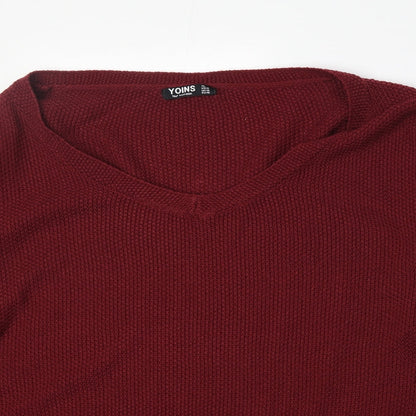 Womens UK Size XL Yoins Red Pullover Jumper