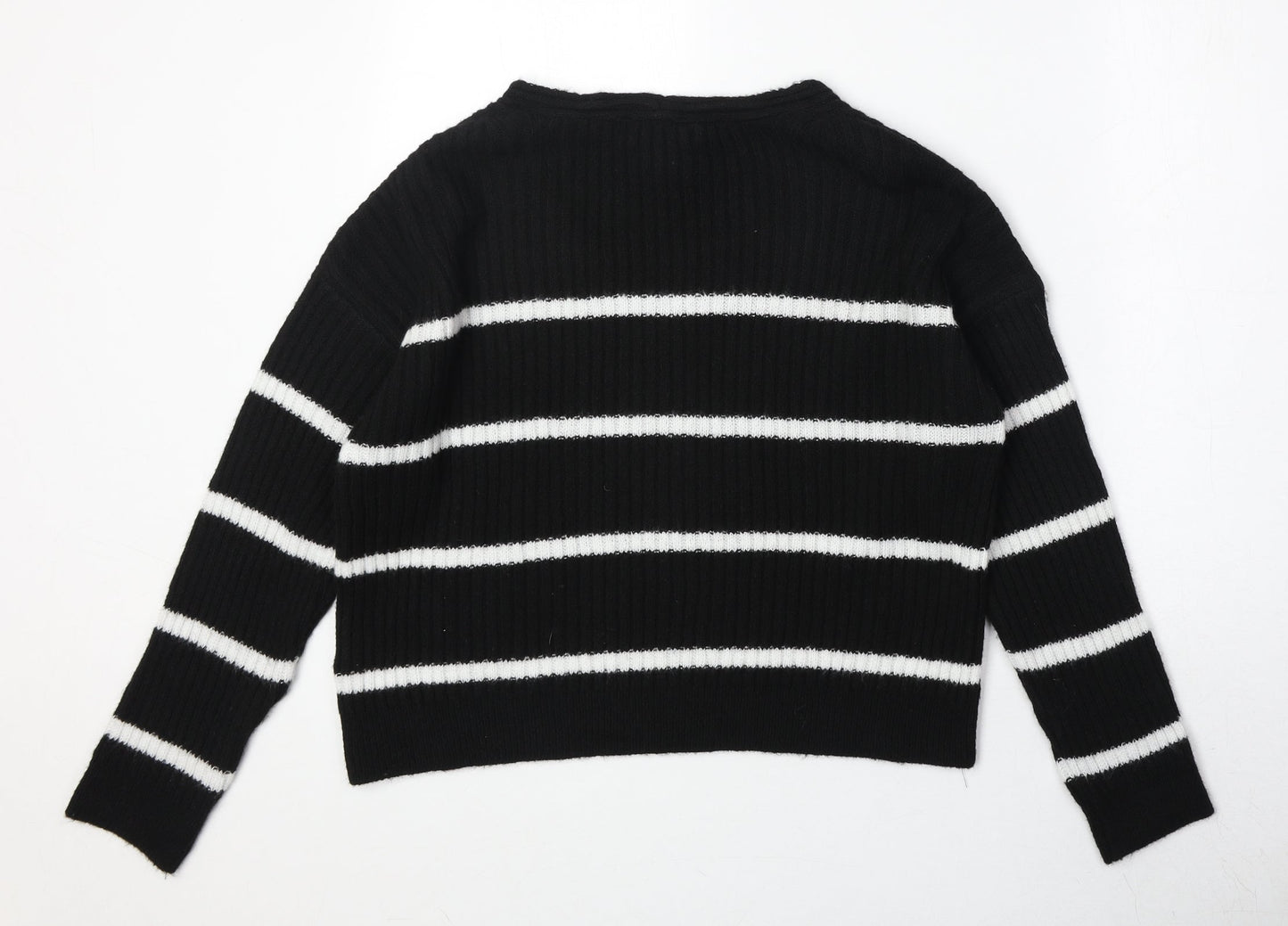 Womens UK Size S New Look Black Pullover Jumper