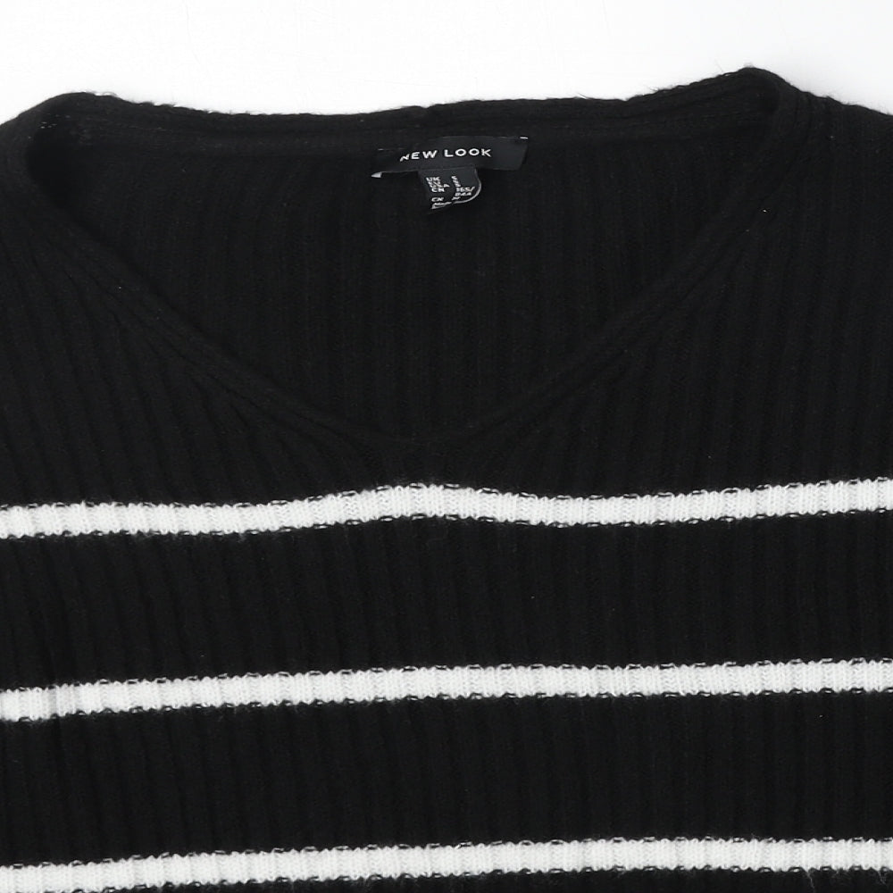 Womens UK Size S New Look Black Pullover Jumper