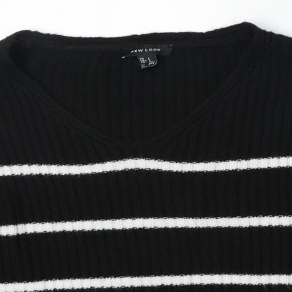 Womens UK Size S New Look Black Pullover Jumper