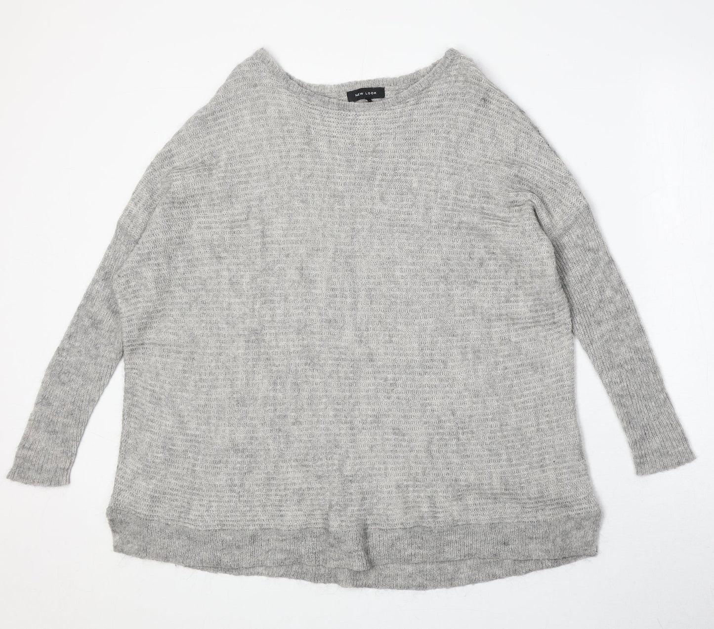 Womens UK Size S New Look Grey Pullover Jumper