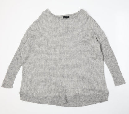 Womens UK Size S New Look Grey Pullover Jumper