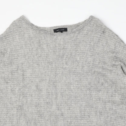 Womens UK Size S New Look Grey Pullover Jumper