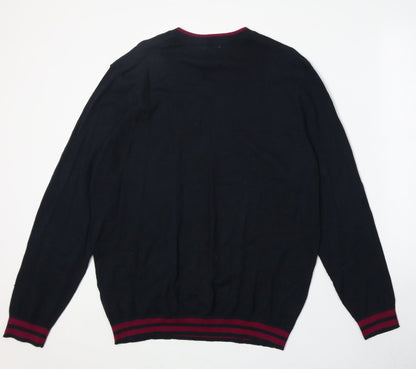 Womens UK Size L M&Co Blue Pullover Jumper