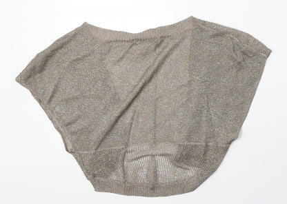 Womens UK Size 10 Topshop Brown Cardigan Jumper
