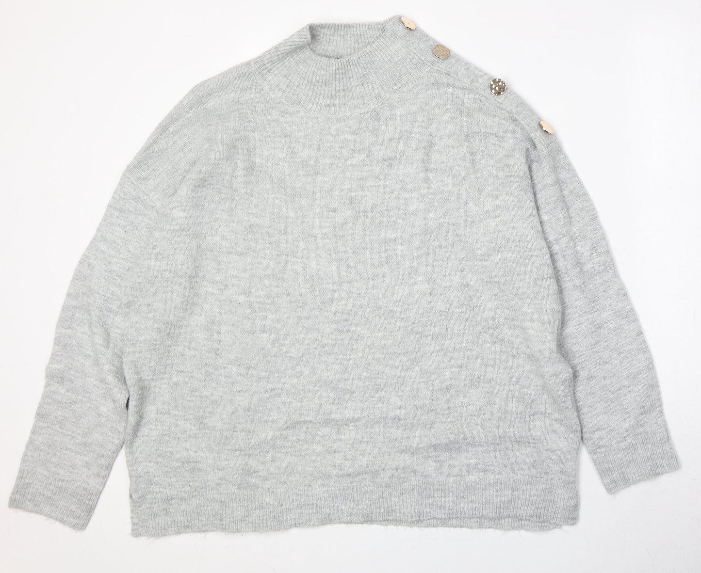 Womens UK Size 16 Dorothy Perkins Grey Pullover Jumper