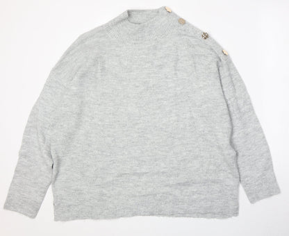 Womens UK Size 16 Dorothy Perkins Grey Pullover Jumper
