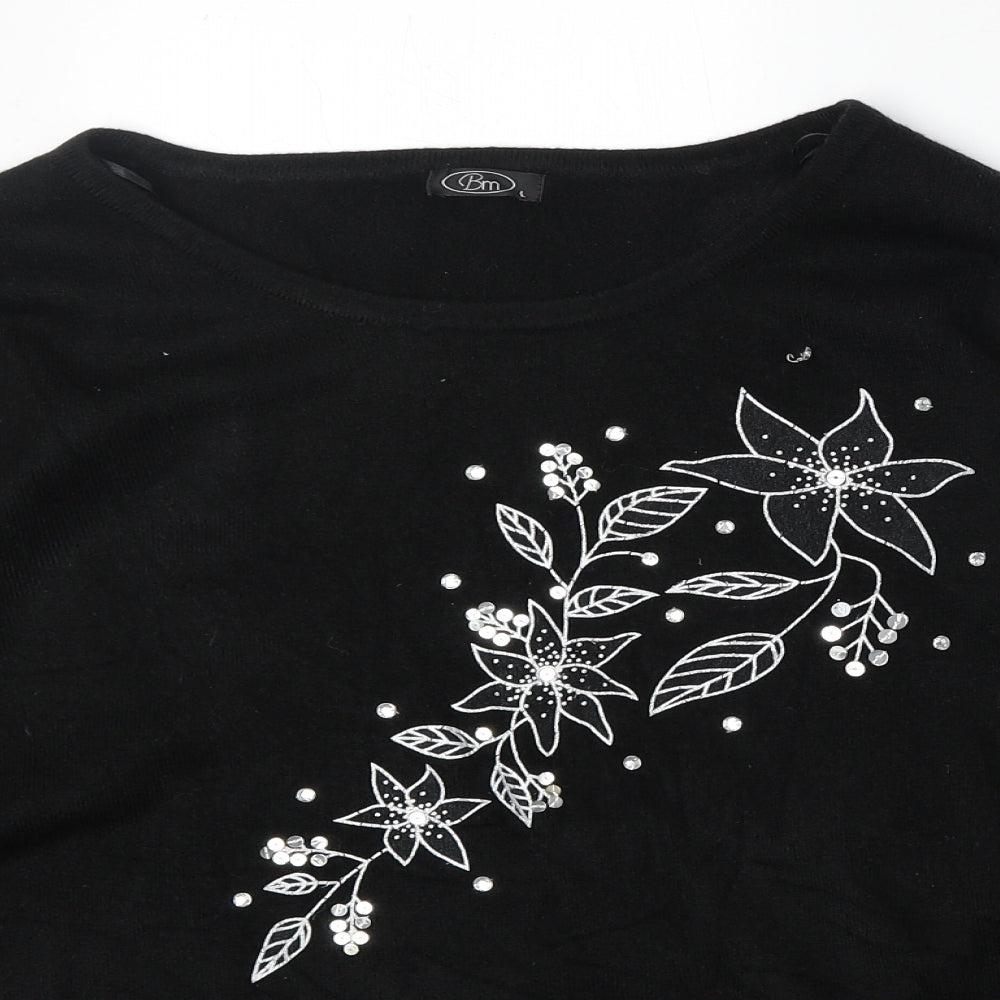 Womens UK Size L Bonmarché Black Pullover Jumper