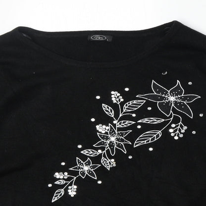 Womens UK Size L Bonmarché Black Pullover Jumper
