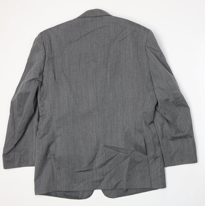 Mens UK Size 40 West Brook Regular Grey Suit Jacket