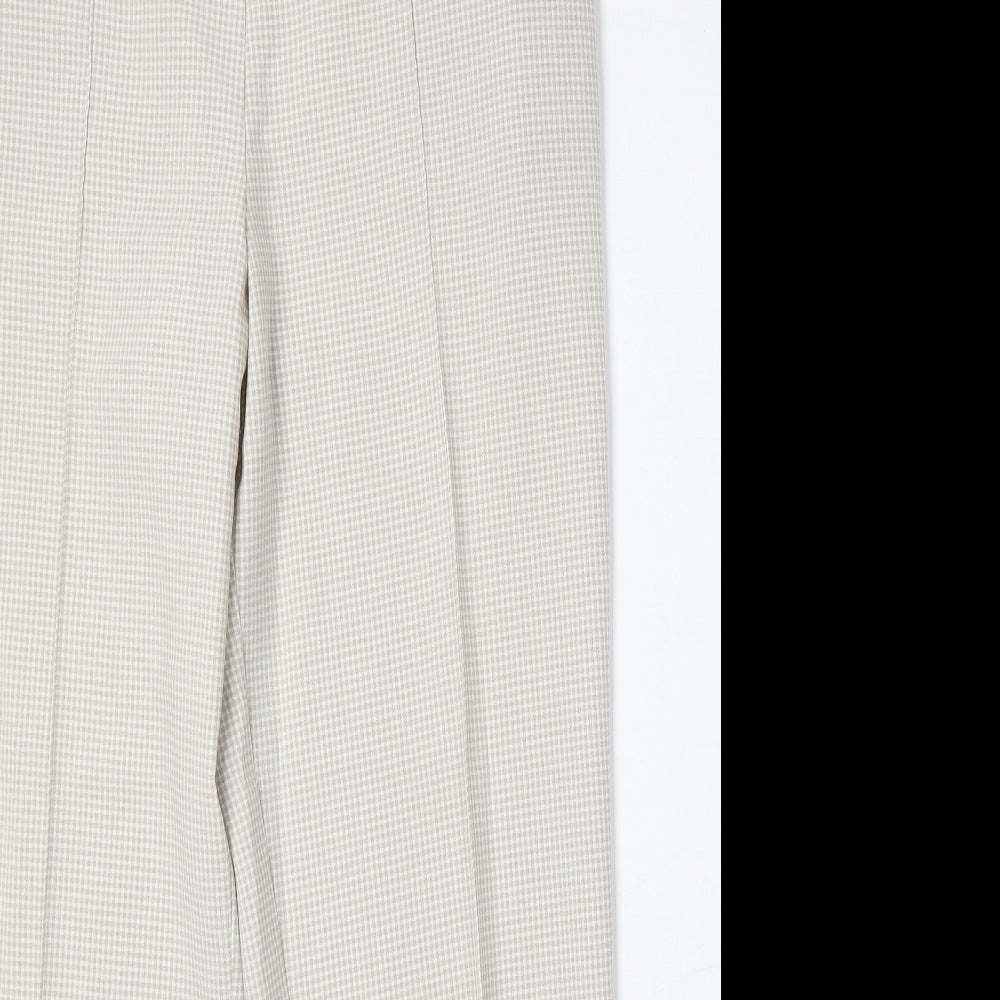 Womens UK Size 10 Marks and Spencer Regular Fit  Beige Trousers