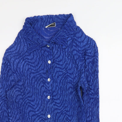 Womens UK Size 18 Gerry Weber Blue Basic Button-Up