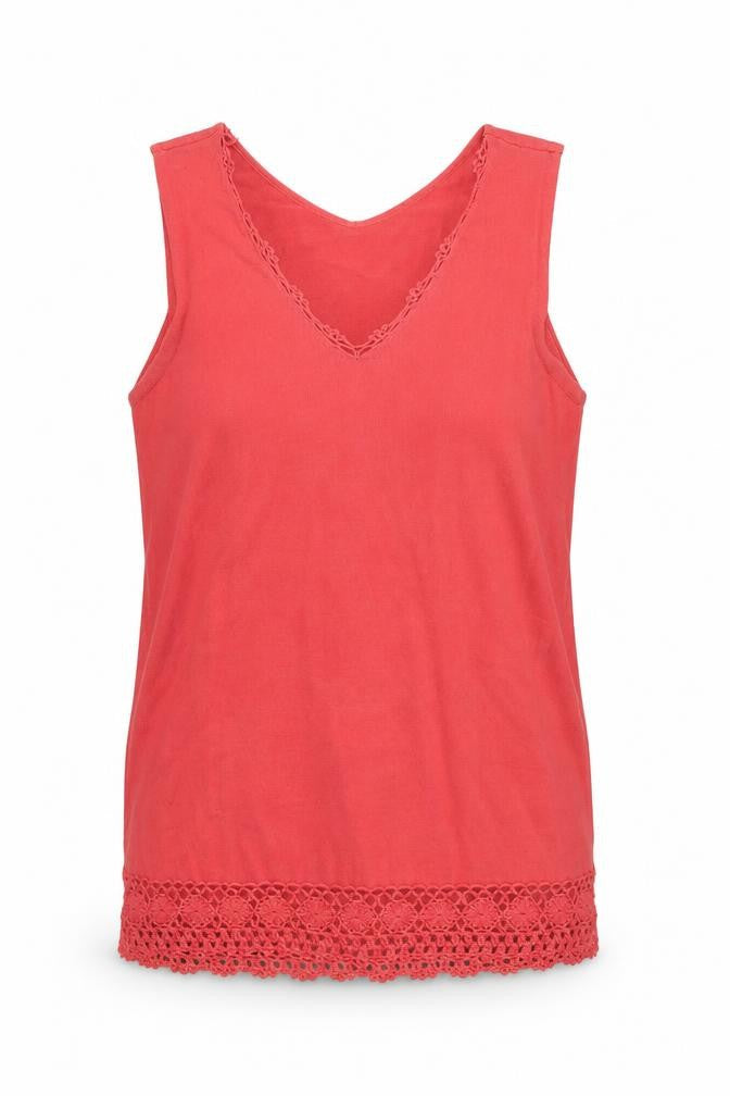 Womens UK Size 10 Dorothy Perkins Pink Basic Tank