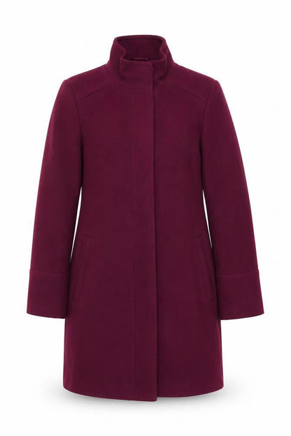 Marks & Spencer Womens Purple Overcoat Coat Size 10 Button