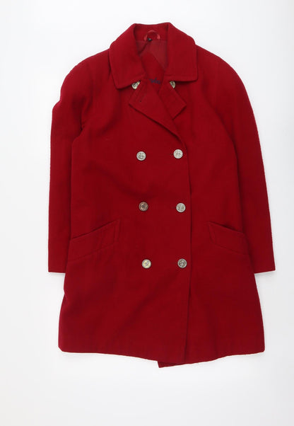 Womens UK Size 10 Astraka Red Pea Coat