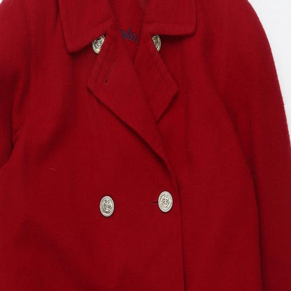 Womens UK Size 10 Astraka Red Pea Coat