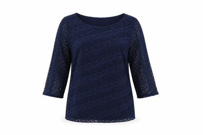Womens UK Size 14 Per Una Blue Basic Blouse