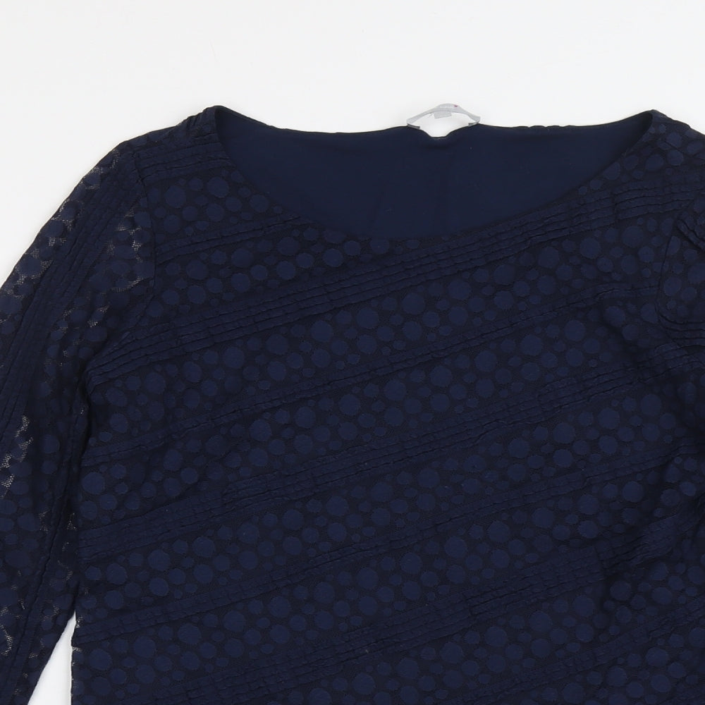 Womens UK Size 14 Per Una Blue Basic Blouse