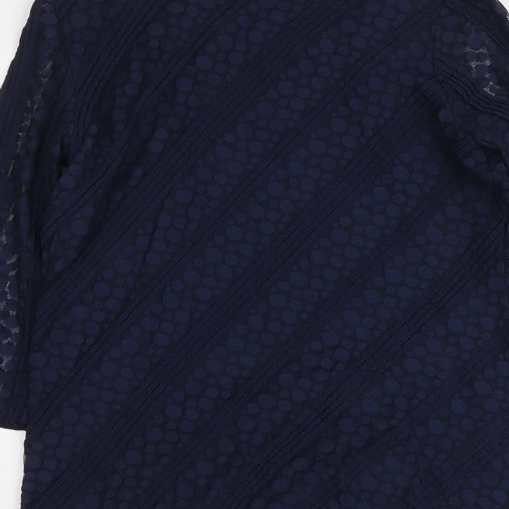 Womens UK Size 14 Per Una Blue Basic Blouse