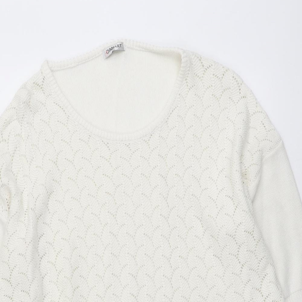 Womens UK Size 20 Damart Ivory Shrug Jumper