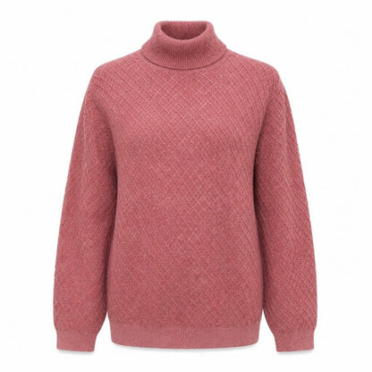 Bobby Jones Womens Pink Roll Neck Acrylic Pullover Jumper Size M