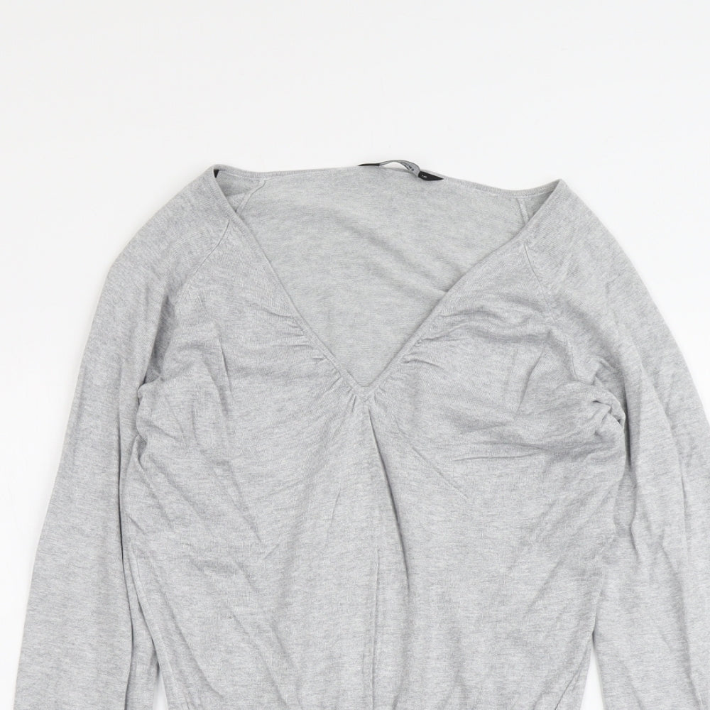 Womens UK Size 12 Dorothy Perkins Grey Pullover Jumper