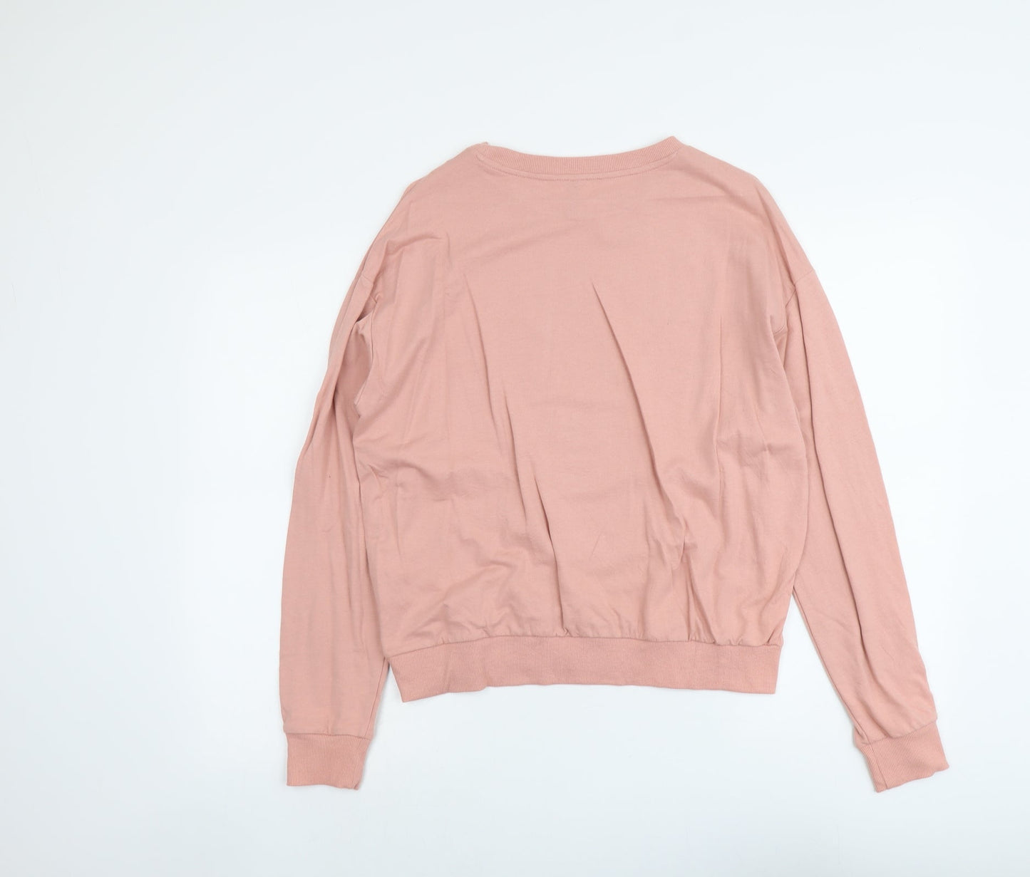 H&M Womens Pink Cotton Pullover Sweatshirt Size M Pullover - Lyon