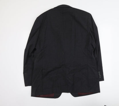 Mens UK Size L Greenwoods Regular Grey Suit Jacket