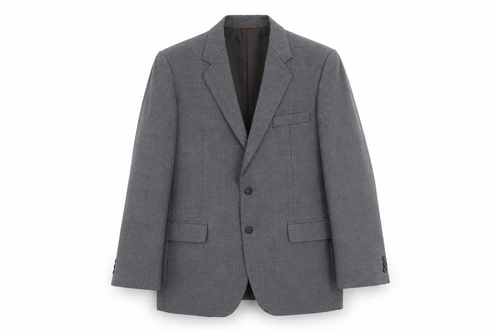 Mens UK Size L Trevira Regular Grey Suit Jacket