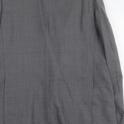 Mens UK Size L Trevira Regular Grey Suit Jacket