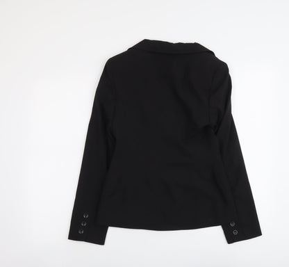 Dorothy Perkins Womens Black Polyester Jacket Blazer Size 8