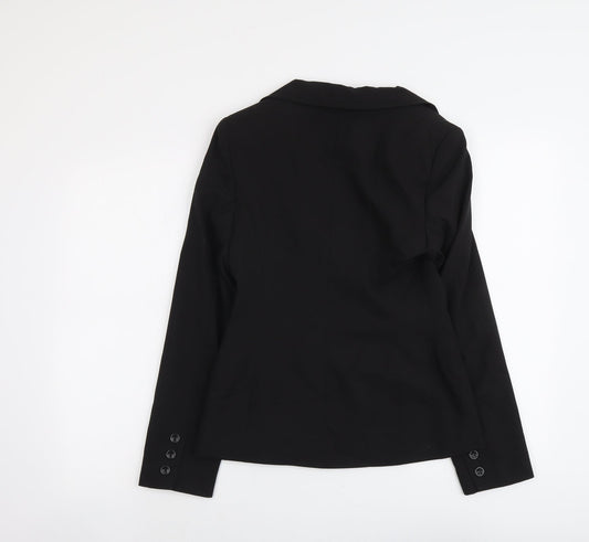 Dorothy Perkins Womens Black Polyester Jacket Blazer Size 8