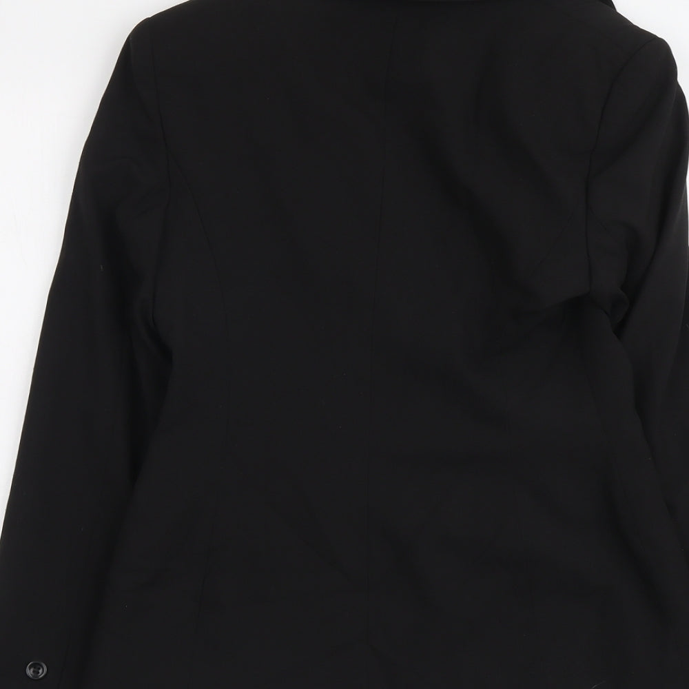 Dorothy Perkins Womens Black Polyester Jacket Blazer Size 8