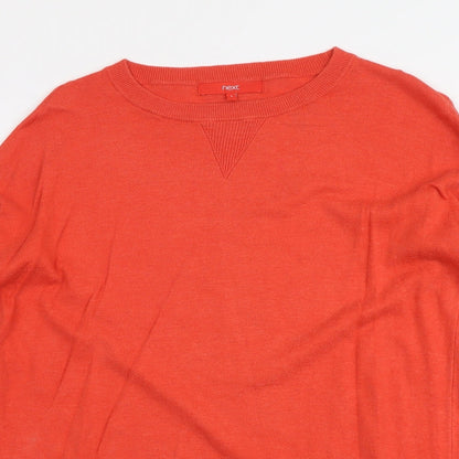 Womens UK Size 8 NEXT Red Pullover Jumper