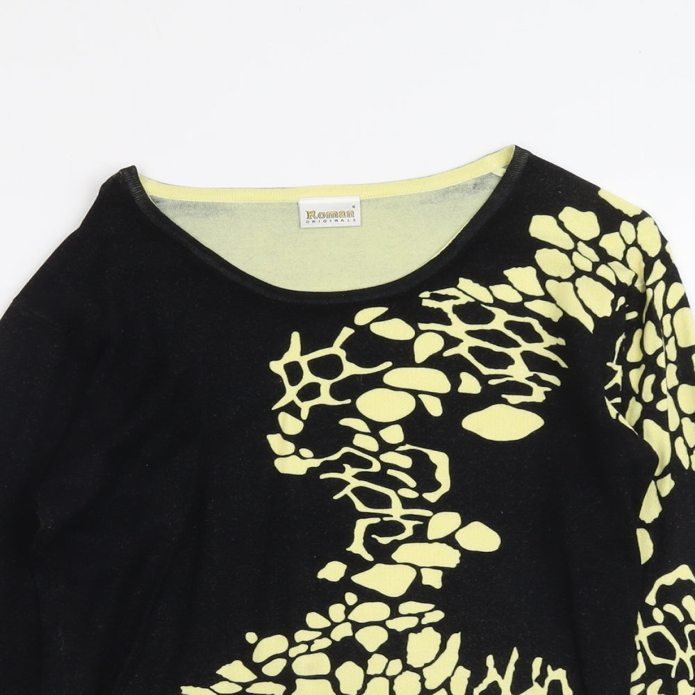 Womens UK Size S Roman Black Pullover Jumper